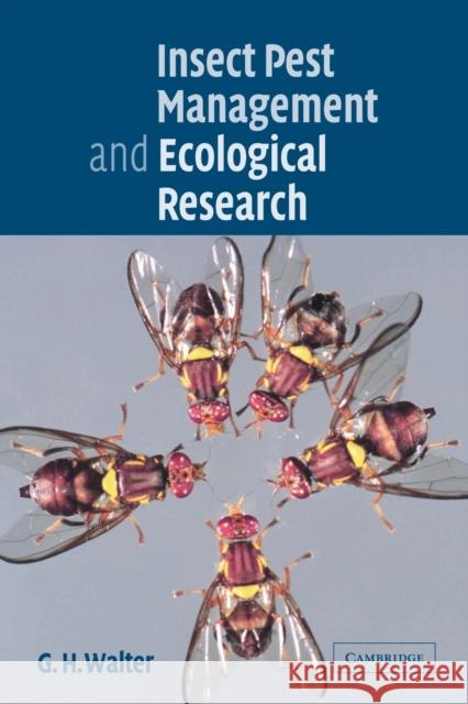 Insect Pest Management and Ecological Research G. H. Walter 9780521018661 Cambridge University Press