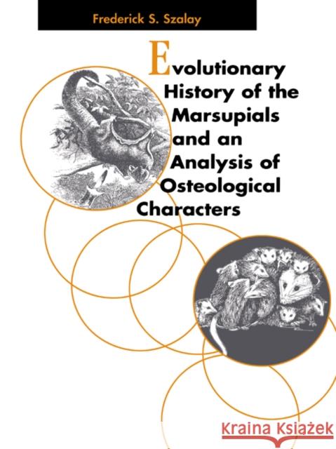 Evolutionary History of the Marsupials and an Analysis of Osteological Characters Frederick S. Szalay 9780521025928 Cambridge University Press