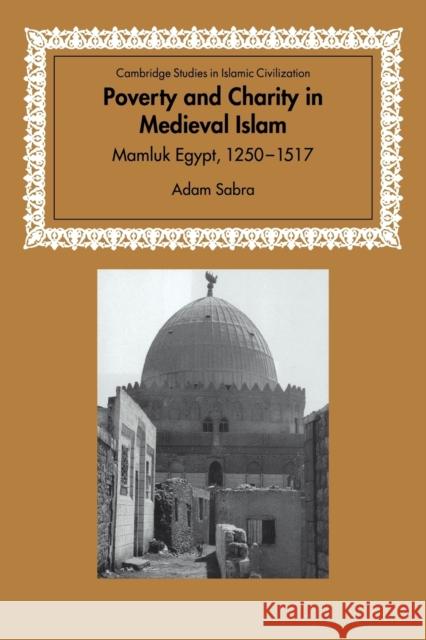 Poverty and Charity in Medieval Islam: Mamluk Egypt, 1250 1517 Sabra, Adam 9780521034746 Cambridge University Press