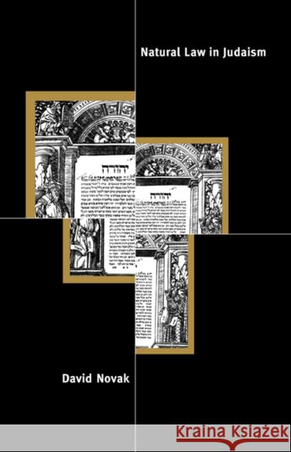Natural Law in Judaism David Novak 9780521055680 Cambridge University Press