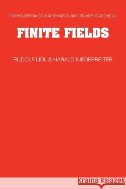 Finite Fields Rudolf Lidl 9780521065672