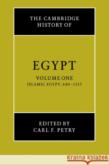 The Cambridge History of Egypt Carl F. Petry 9780521068857 Cambridge University Press
