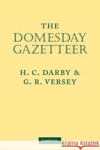 Domesday Gazetteer H. C. Darby 9780521078580 Cambridge University Press