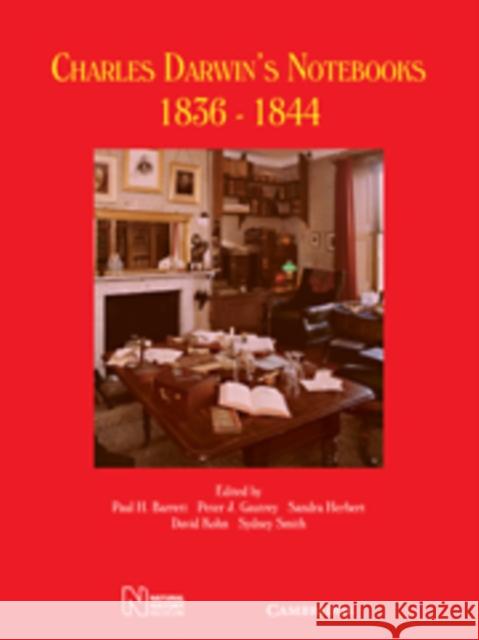 Charles Darwin's Notebooks, 1836-1844: Geology, Transmutation of Species, Metaphysical Enquiries Barrett, Paul H. 9780521099752 Cambridge University Press