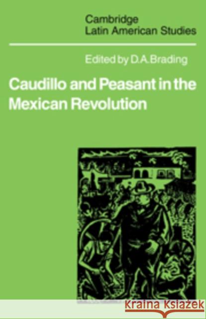 Caudillo and Peasant in the Mexican Revolution D. a. Brading 9780521102094