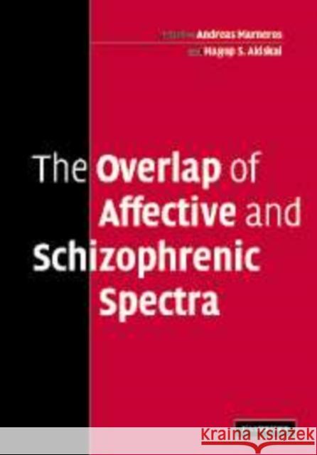 The Overlap of Affective and Schizophrenic Spectra Andreas Marneros Hagop S. Akiskal 9780521108713 Cambridge University Press