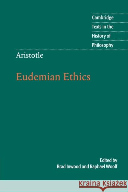 Aristotle: Eudemian Ethics Brad Inwood 9780521121422 0