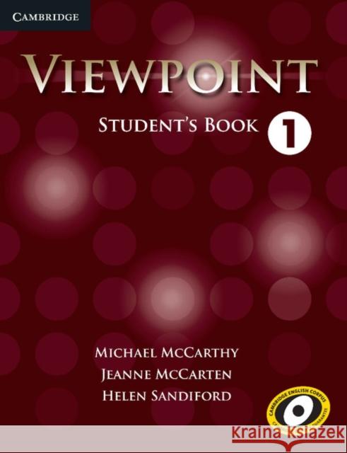 Viewpoint Level 1 Student's Book McCarthy Michael McCarten Jeanne Sandiford Helen 9780521131865