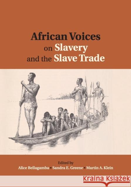 African Voices on Slavery and the Slave Trade: Volume 2, Essays on Sources and Methods Alice Bellagamba Sandra E. Greene Martin A. Klein 9780521145299