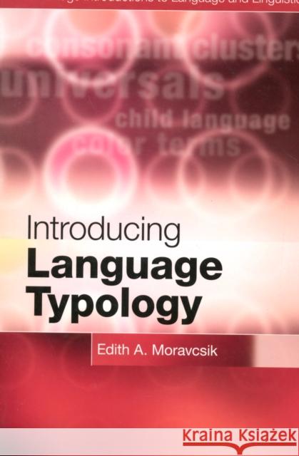 Introducing Language Typology Edith A Moravcsik 9780521152624