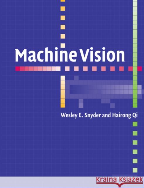 Machine Vision Snyder Wesle Qi Hairong 9780521169813