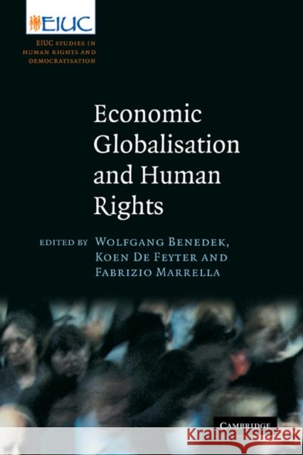 Economic Globalisation and Human Rights Benedek, Wolfgang 9780521187633 Cambridge University Press