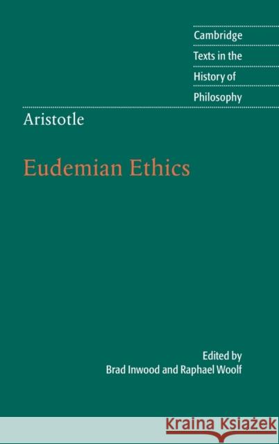 Aristotle: Eudemian Ethics Brad Inwood 9780521198486