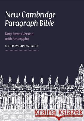 New Cambridge Paragraph Bible with Apocrypha, Black Calfskin Leather, KJ595:TA Black Calfskin : Personal size Baker Publishing Group 9780521198813 Cambridge Bibles
