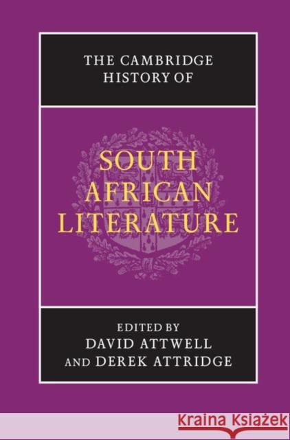 The Cambridge History of South African Literature  9780521199285 