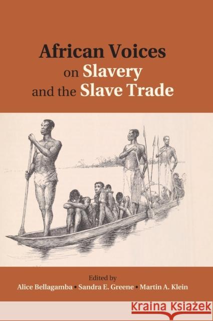 African Voices on Slavery and the Slave Trade: Volume 2, Essays on Sources and Methods Bellagamba, Alice 9780521199612