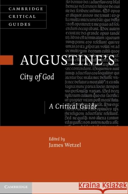 Augustine's City of God Wetzel, James 9780521199940