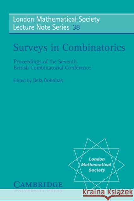 Surveys in Combinatorics B. Bollobas N. J. Hitchin Bela Bollobas 9780521228466