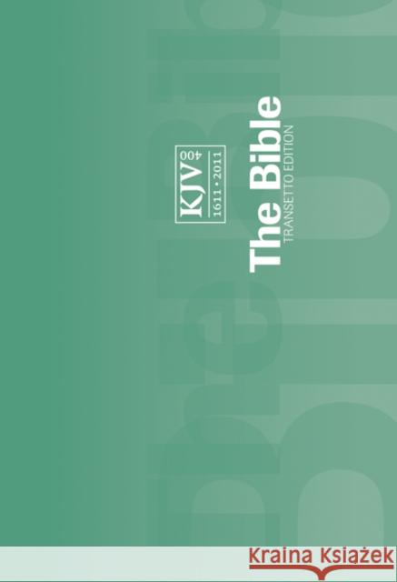 KJV Transetto Text Bible, Green Green  9780521248990 Cambridge University Press