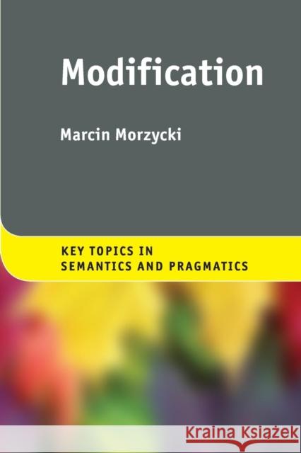 Modification Marcin Morzycki 9780521264167 Cambridge University Press