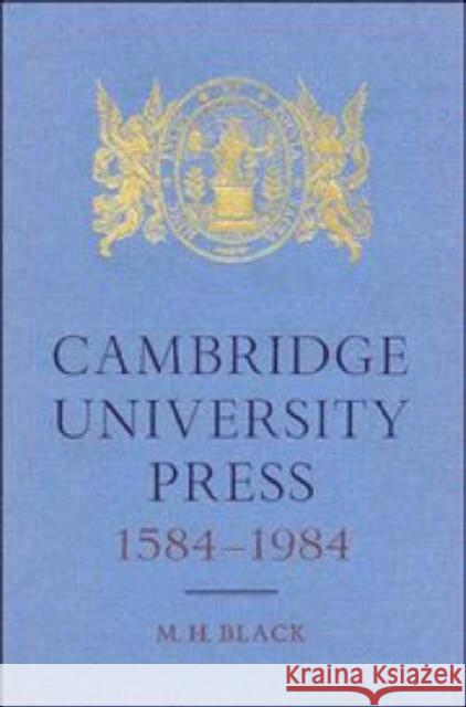 Cambridge University Press 1584–1984 Michael Black (University of Cambridge), Gordon Johnson 9780521264730