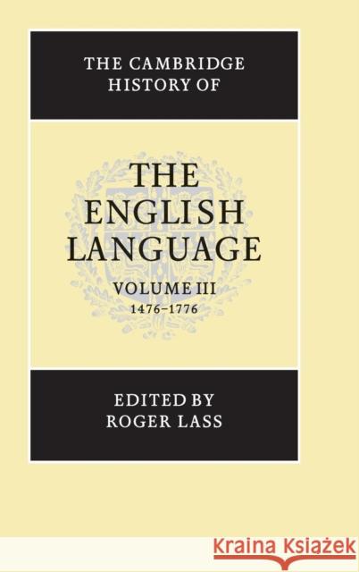 The Cambridge History of the English Language Roger Hogg Roger Lass Richard M. Hogg 9780521264761