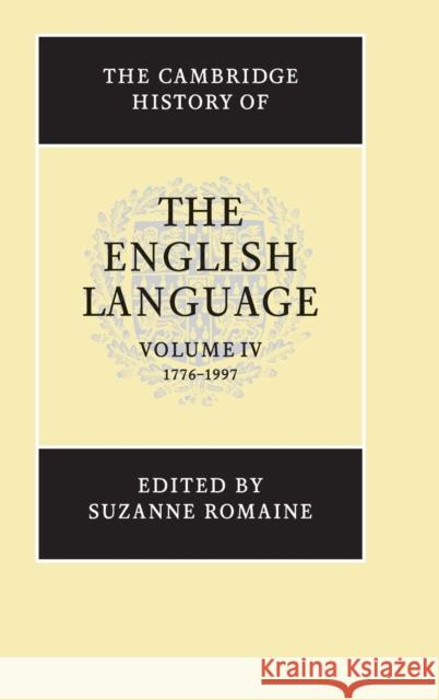 The Cambridge History of the English Language Suzanne Romaine Richard M. Hogg 9780521264778 Cambridge University Press