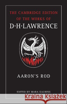 Aaron's Rod D. H. Lawrence Mara Kalnins James T. Boulton 9780521272469