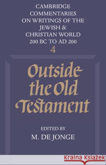 Outside the Old Testament Marinus d Marinus d Leaney a R C 9780521285544 Cambridge University Press