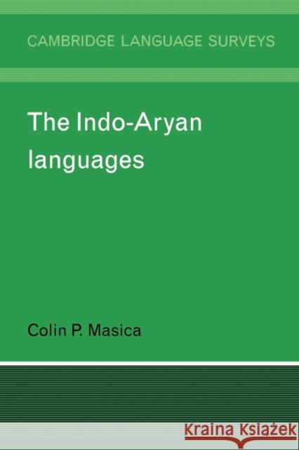 The Indo-Aryan Languages Colin P. Masica 9780521299442 Cambridge University Press