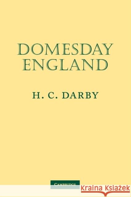Domesday England H. C. Darby 9780521310260 Cambridge University Press