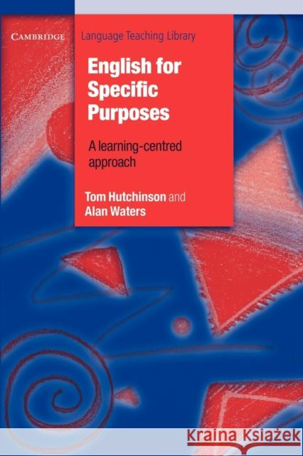 English for Specific Purposes Hutchinson Tom Waters Alan 9780521318372 Cambridge University Press