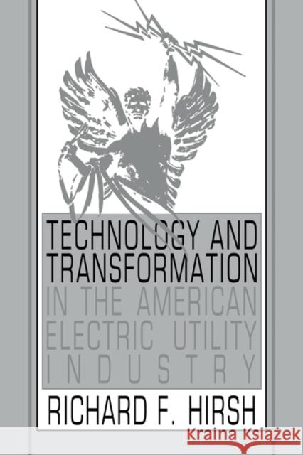 Technology and Transformation in the American Electric Utility Industry Richard F. Hirsh 9780521364782 Cambridge University Press
