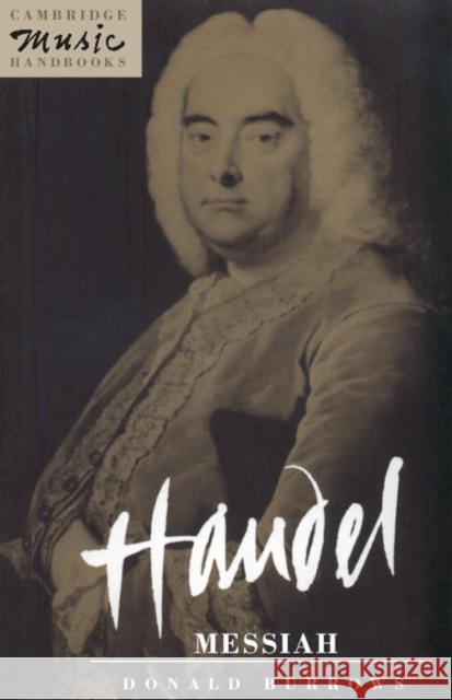 Handel: Messiah Donald Burrows 9780521376204 Cambridge University Press