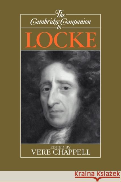 The Cambridge Companion to Locke Vere Chappell 9780521387729 Cambridge University Press