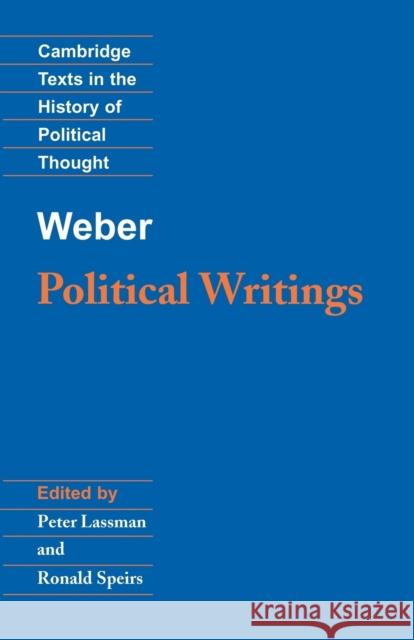 Weber: Political Writings Max Weber 9780521397193 0