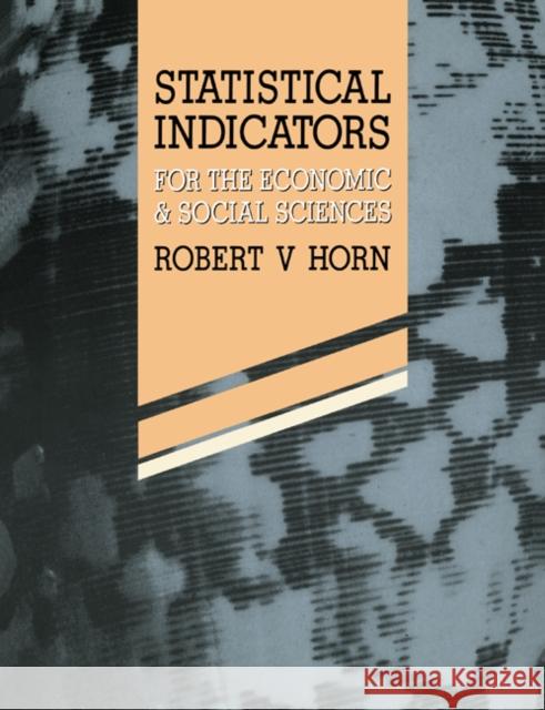 Statistical Indicators: For the Economic and Social Sciences Horn, Robert V. 9780521423991