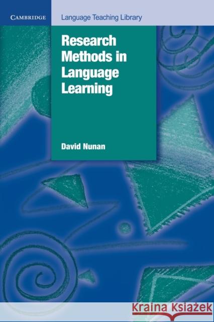 Research Methods in Language Learning David Nunan 9780521429689