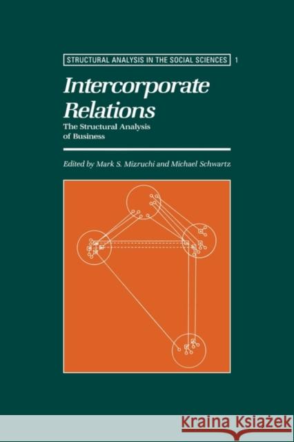 Intercorporate Relations: The Structural Analysis of Business Mizruchi, Mark S. 9780521437943 Cambridge University Press