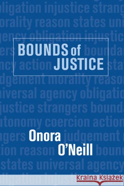 Bounds of Justice Onora O'neill 9780521442329