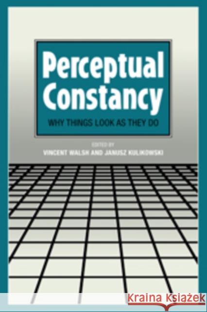 Perceptual Constancy: Why Things Look as They Do Walsh, Vincent 9780521460613