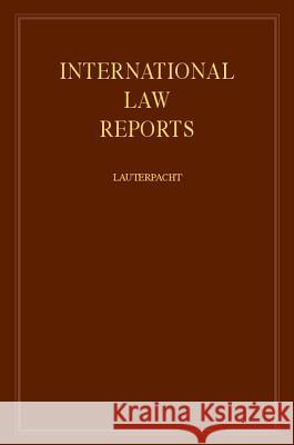 International Law Reports  9780521463560 CAMBRIDGE UNIVERSITY PRESS