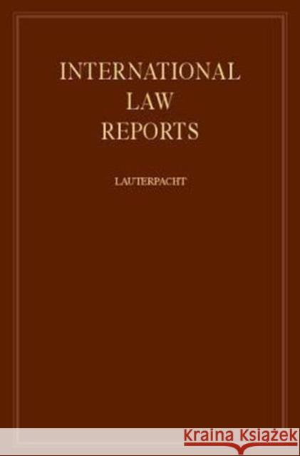 International Law Reports E. Lauterpacht 9780521463843 Cambridge University Press