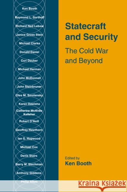 Statecraft and Security Booth, Ken 9780521474535 Cambridge University Press