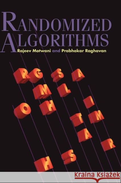 Randomized Algorithms Rajeev Motwani Prabhakar Raghavan 9780521474658 Cambridge University Press