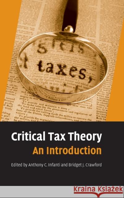 Critical Tax Theory: An Introduction Infanti, Anthony C. 9780521511360