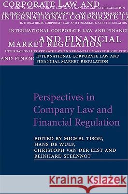 Perspectives in Company Law and Financial Regulation: Essays in Honour of Eddy Wymeersch Tison, Michel 9780521515702