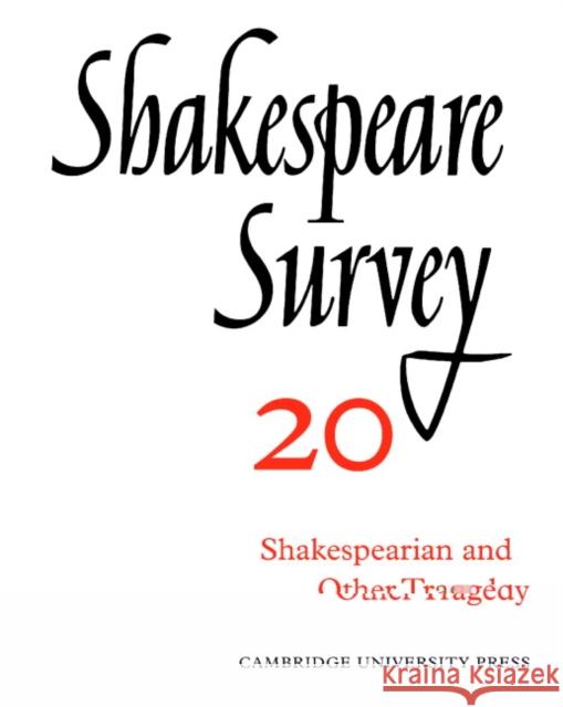 Shakespeare Survey Kenneth Muir Jonathan Bate Michael Dobson 9780521523578 Cambridge University Press