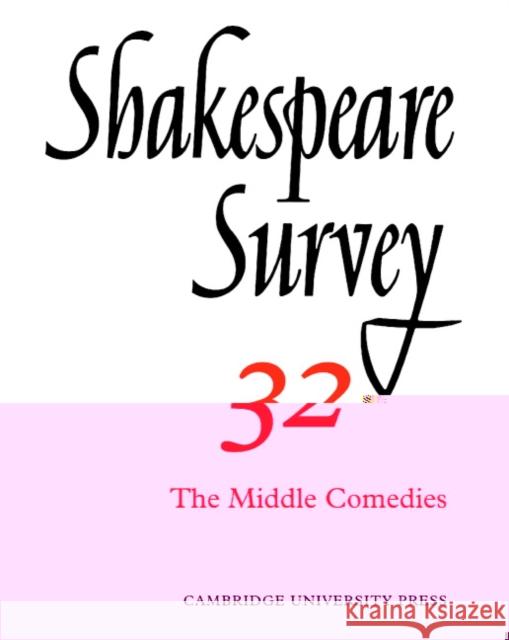Shakespeare Survey Kenneth Muir Jonathan Bate Michael Dobson 9780521523707 Cambridge University Press