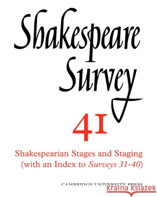 Shakespeare Survey Stanley Wells Jonathan Bate Michael Dobson 9780521523806 Cambridge University Press